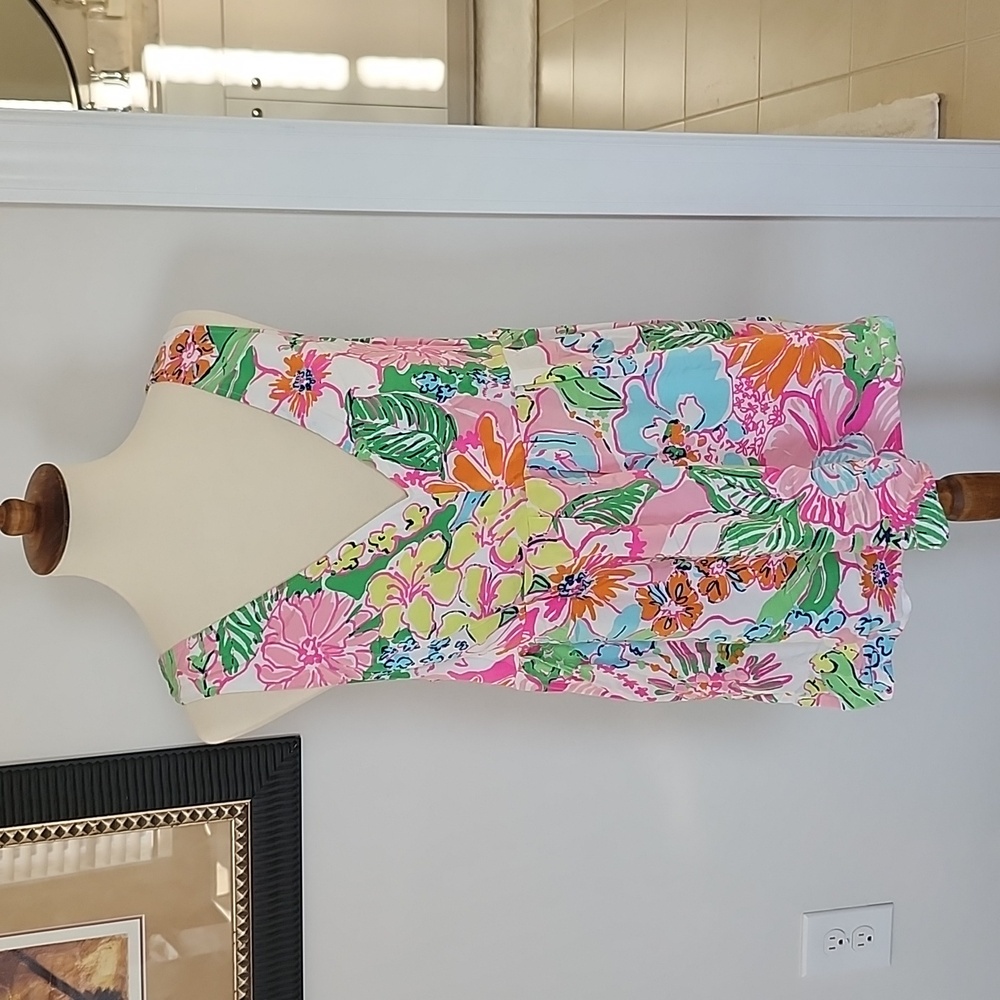 Lilly Pulitzer XL/L PINK and Green Top